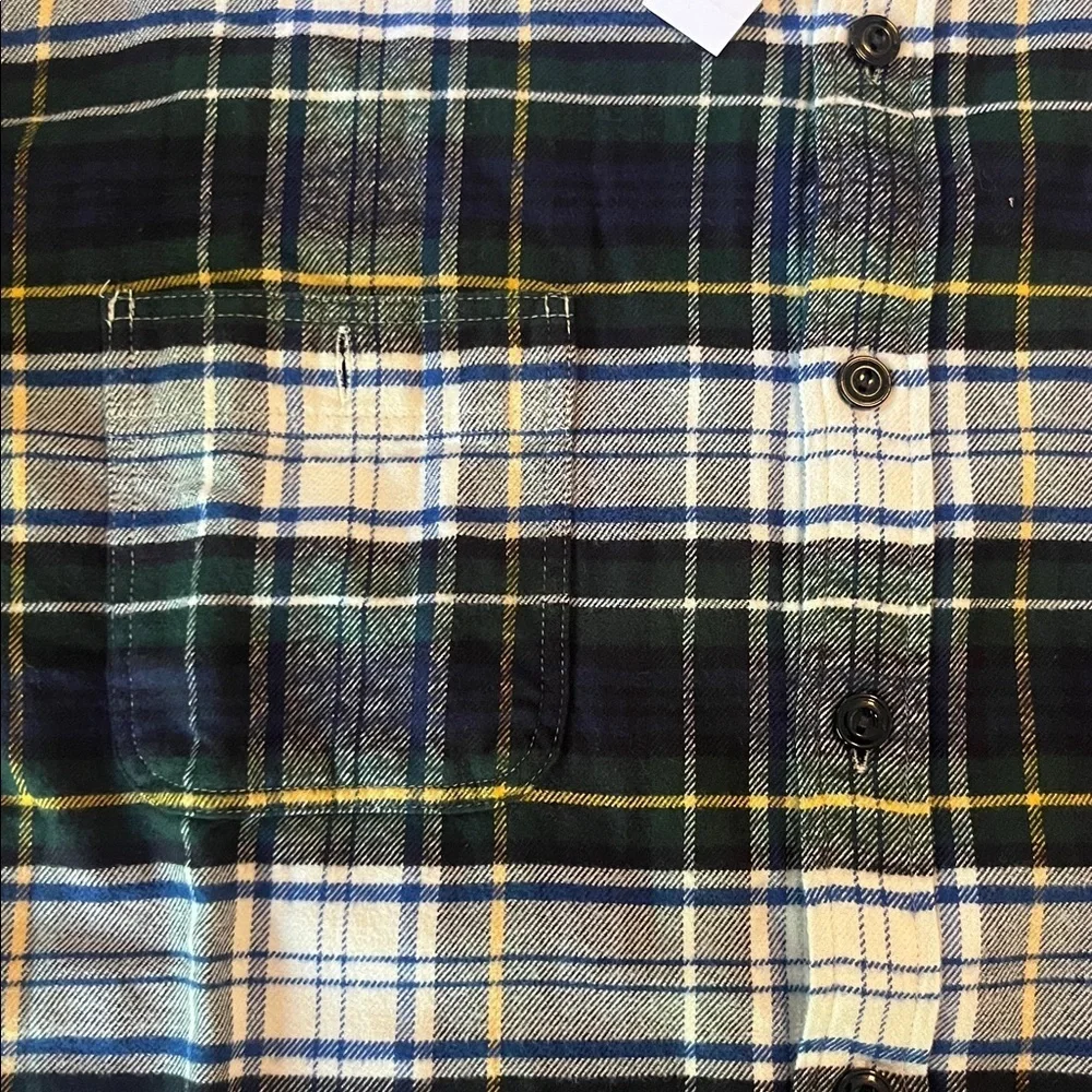 NWT J Crew Midweight flannel workshirt in regenerative cotton
